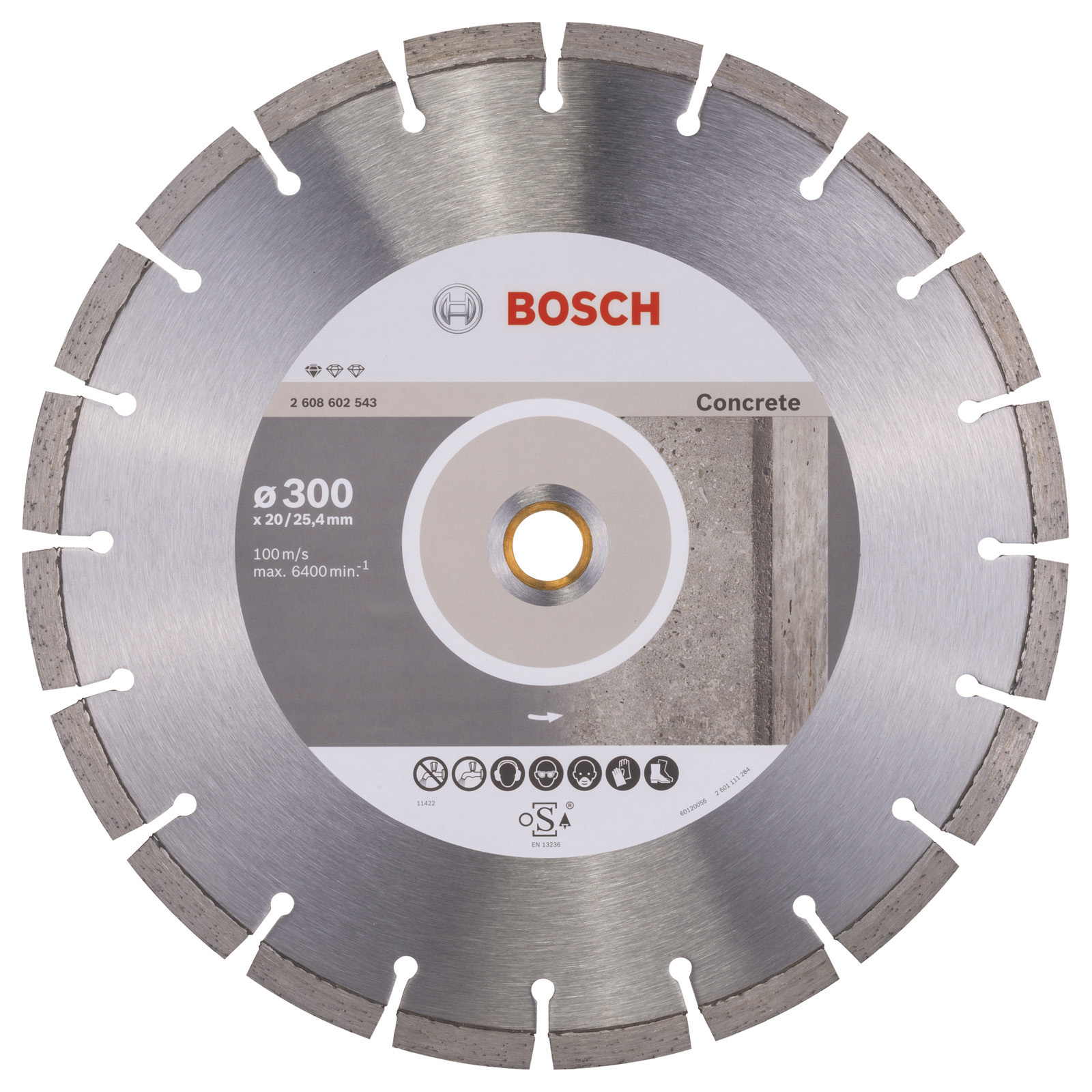 Bosch Disque de diamant Standard pour béton 300 x 20/25,40 x 2,8 x 10 mm