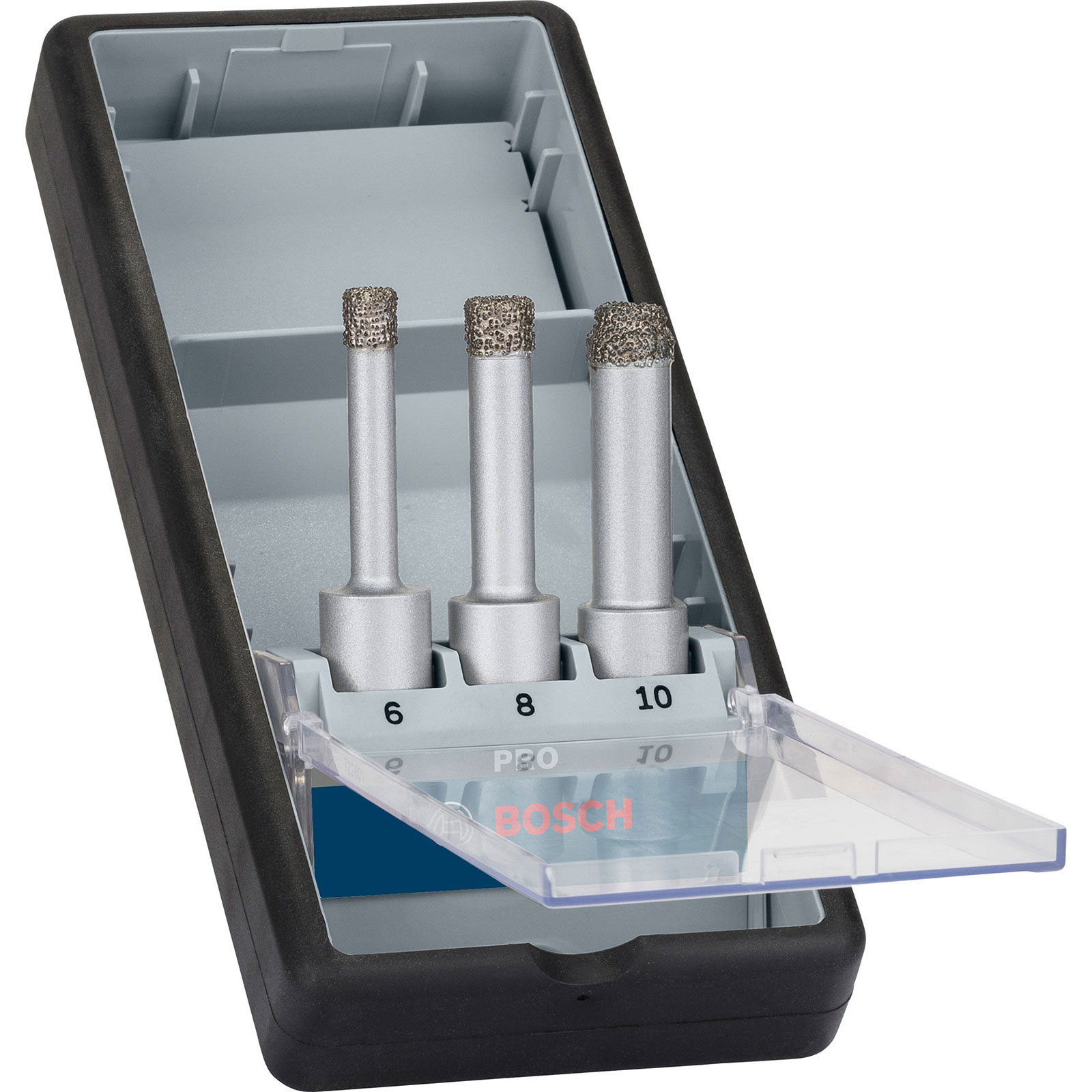 Set de forets Bosch PRO Ceramic dry, 6 x 33, 8 x 33, 10 x 33 mm, 3 pièces