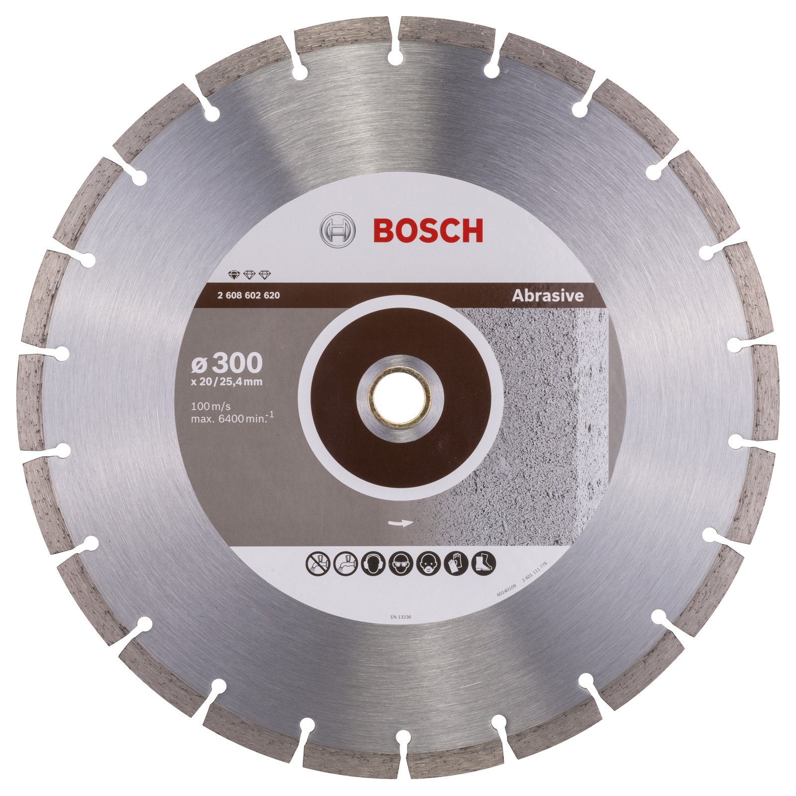Bosch meule diamant Standard for Abrasive, 300 x 20,00+25,40 x 2,8 x 10 mm - 2608602620