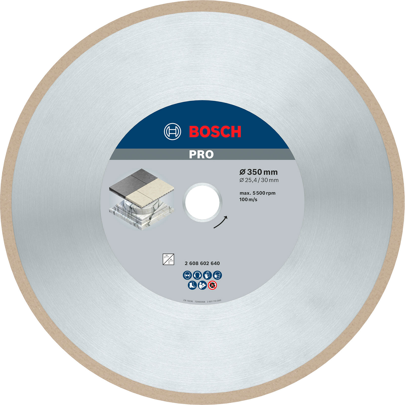 Bosch PRO Ceramic Disque diamanté, 350 x 30/25,4 mm