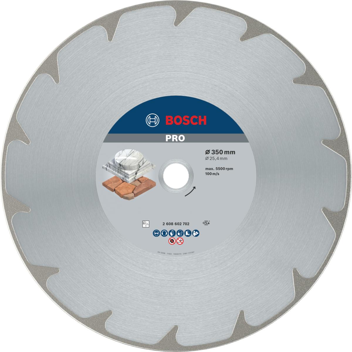 Bosch PRO Marble Disque diamanté pour marbre, 350 x 25,4 mm