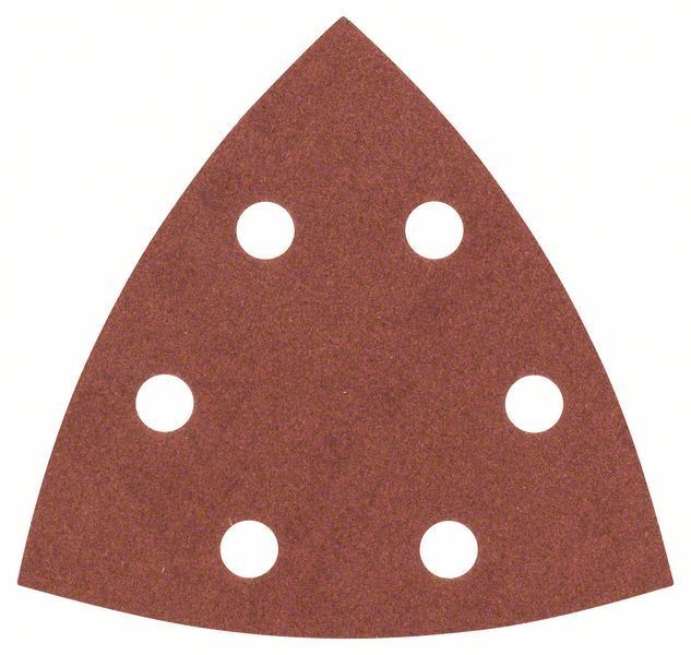 Set de feuilles abrasives Bosch pour ponceuse delta, 93 mm, 6 trous, pack de 25 — lot de 25