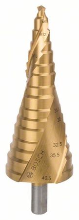 Foret étagé HSS-TiN Bosch M10-M40, 10,0 mm, 125,5 mm