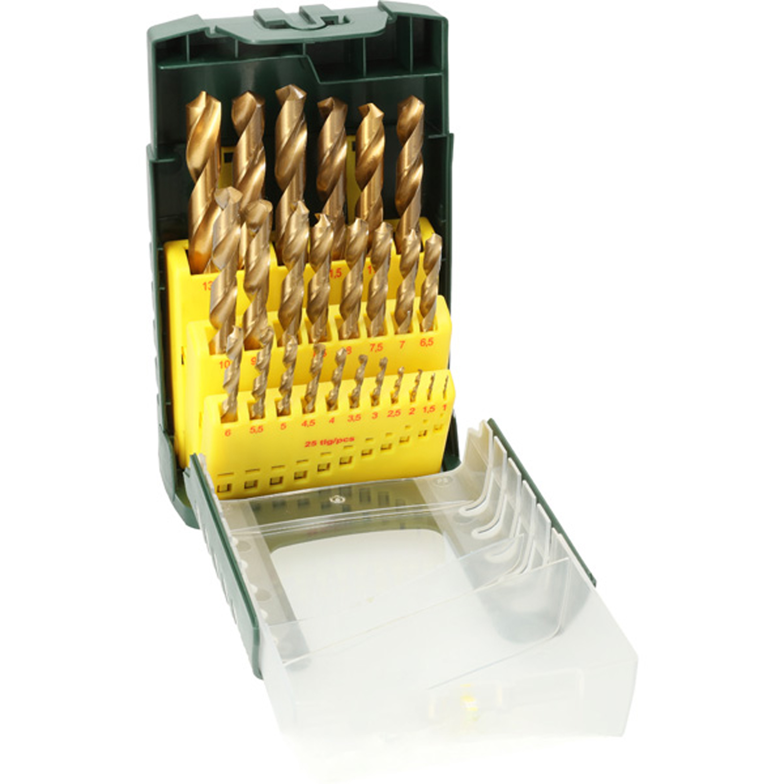 Jeu de forets HSS-TiN Bosch 1-13 mm, 25 pièces — lot de 25