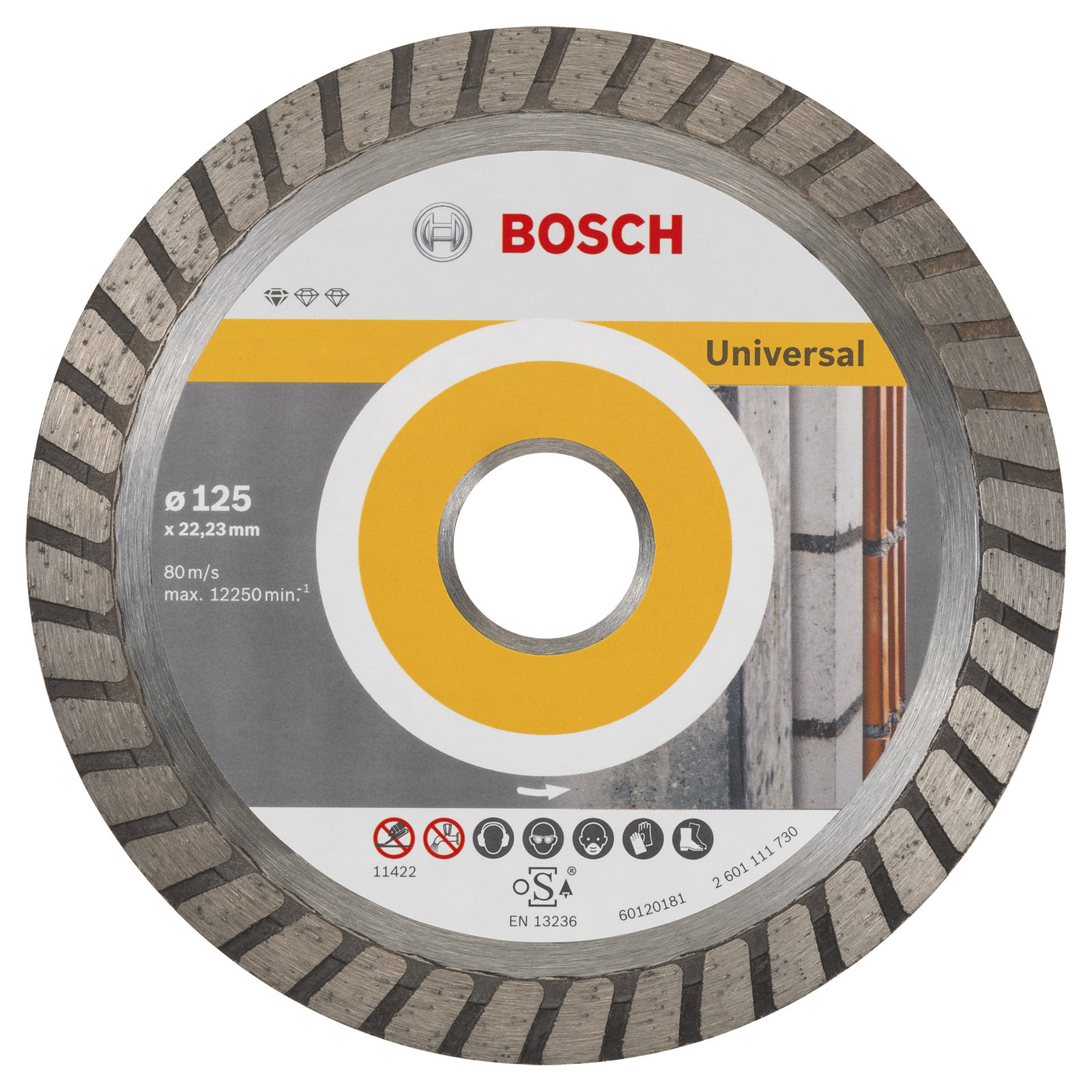 Bosch - Disque diamant Standard for Universal Turbo (125 x 22,23 x 2 x 10 mm)