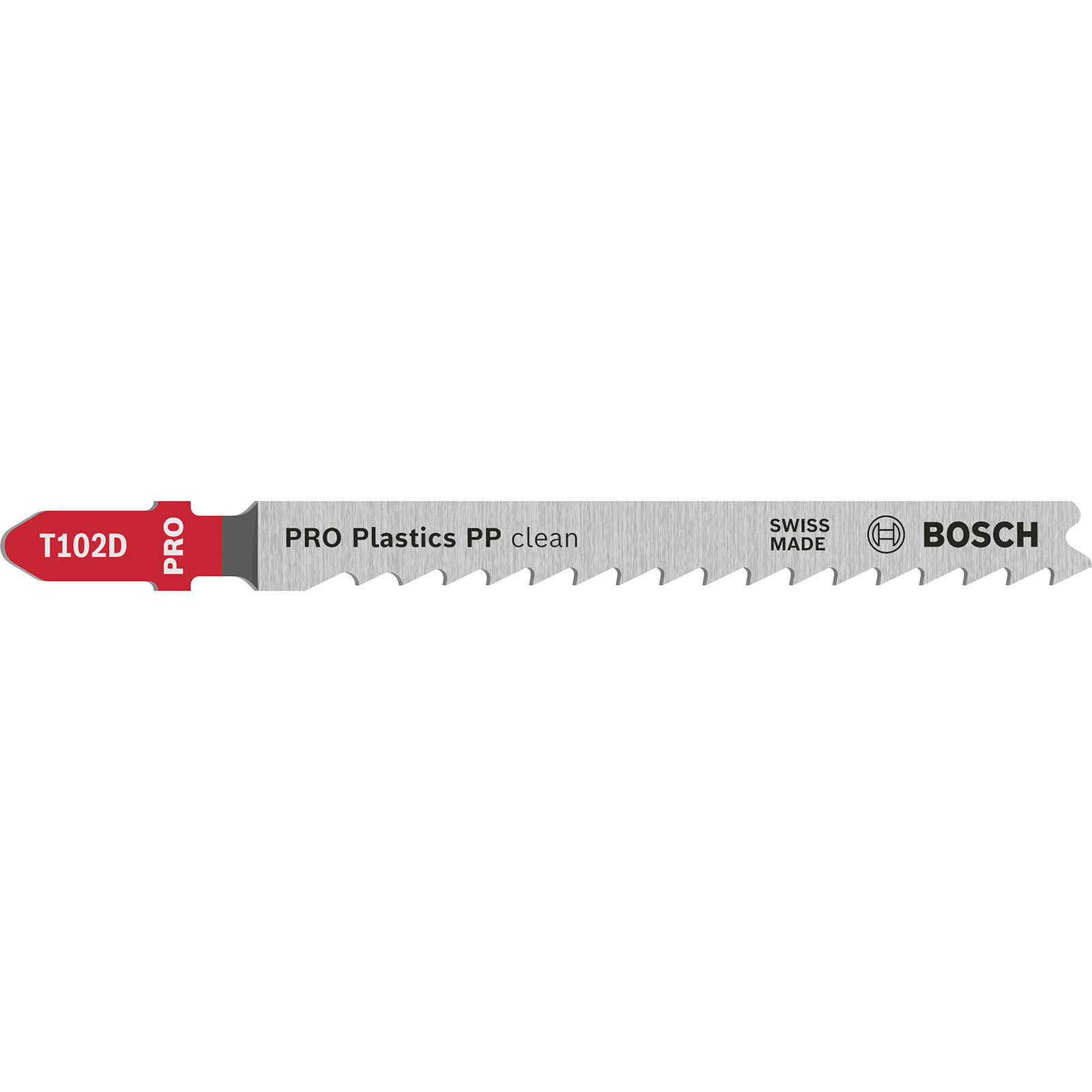 Bosch PRO Plastics PP clean T102D Lame de scie sauteuse pour plastique 100 mm 5 pièces - 2608667444 — lot de 5 pièces