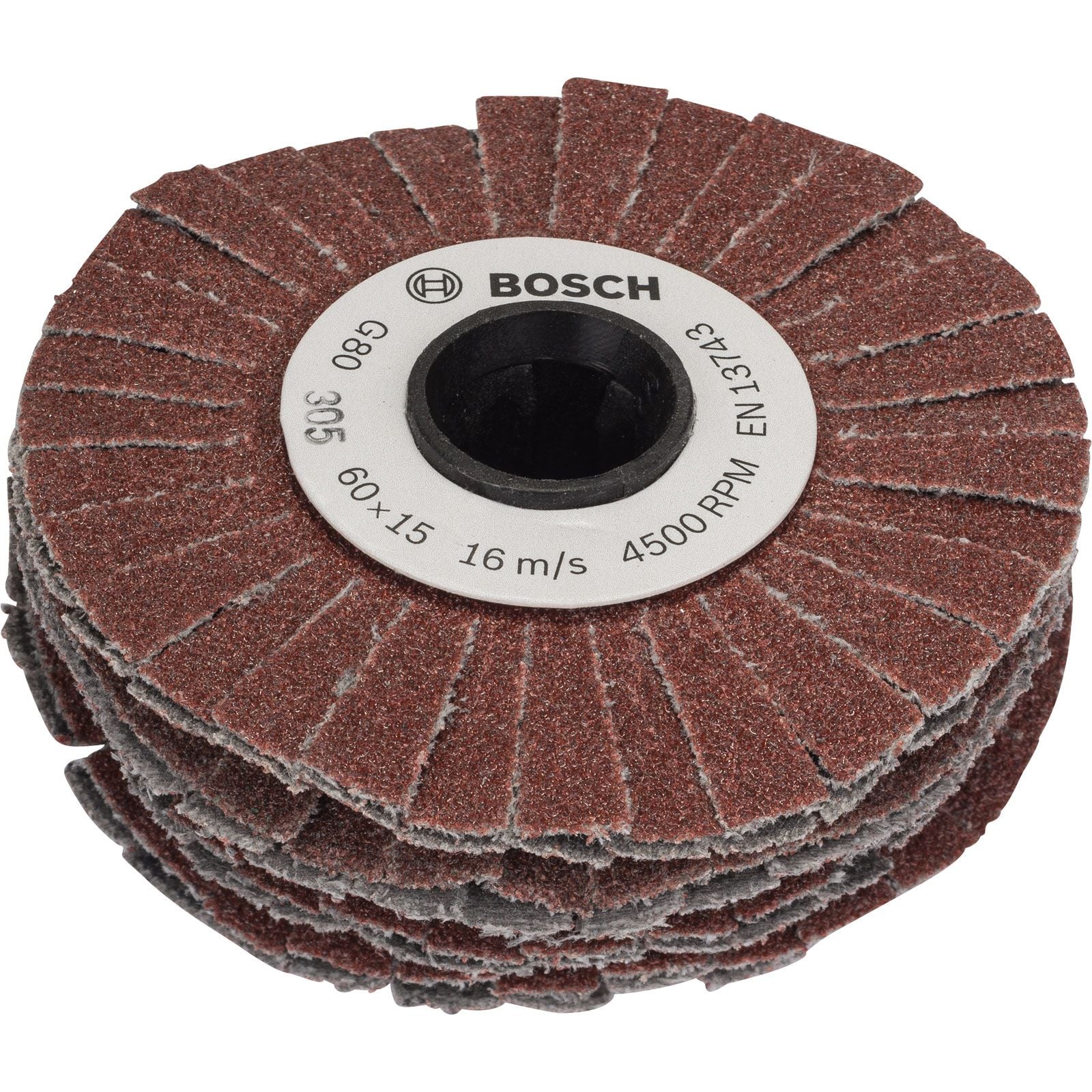 Bosch Rouleau abrasif (souple), 15 mm, grain 80