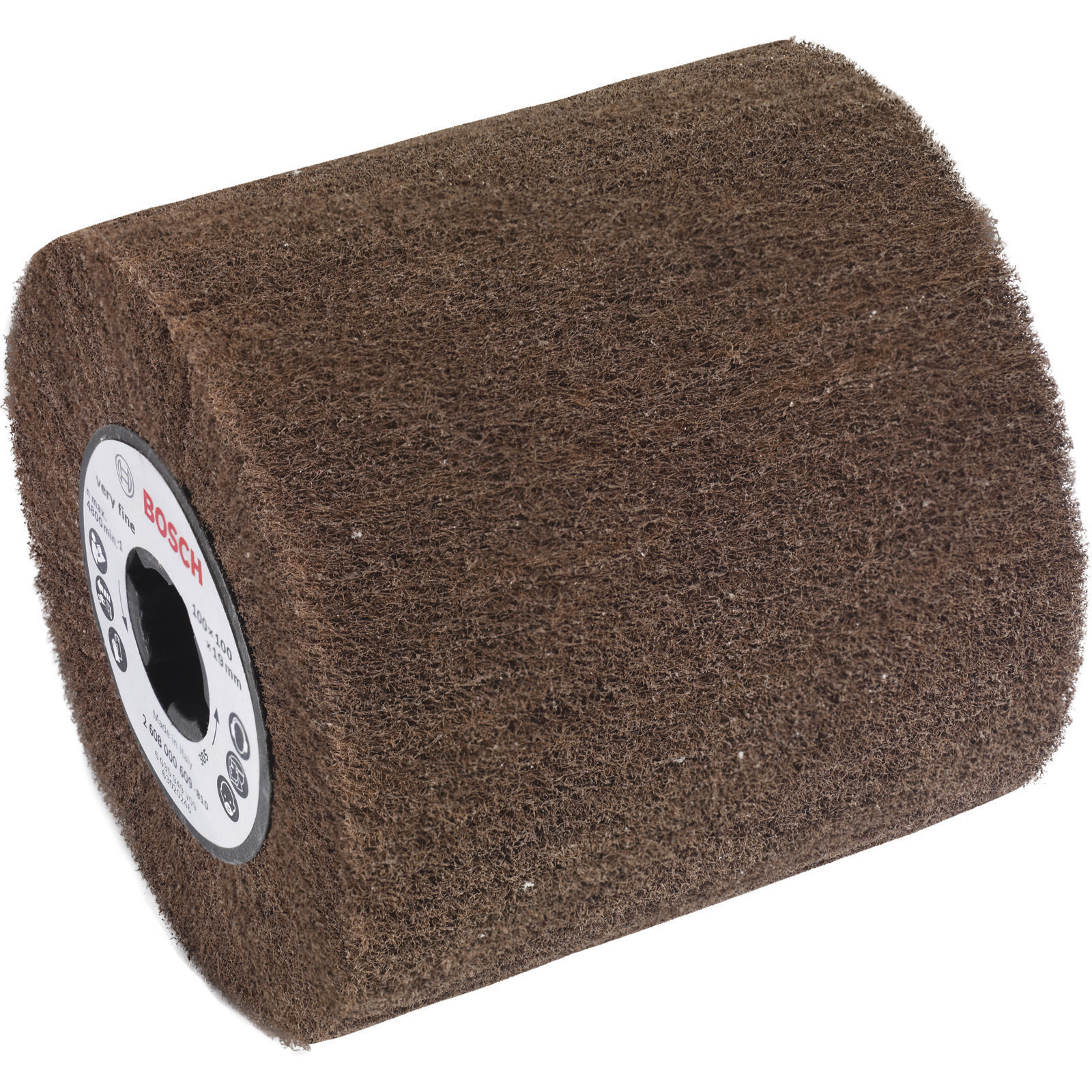 Rouleau de ponçage en non-tissé Bosch 19 mm, grain très fin, 100 mm