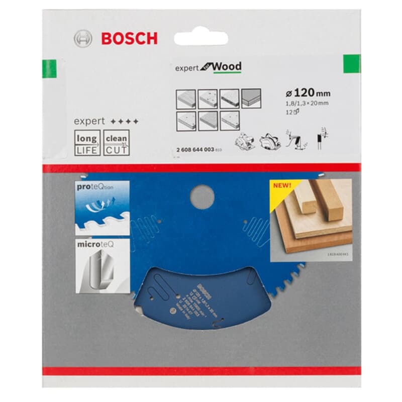 Lame de scie Bosch HM 120x1,8x20 Z12 Expert for Wood