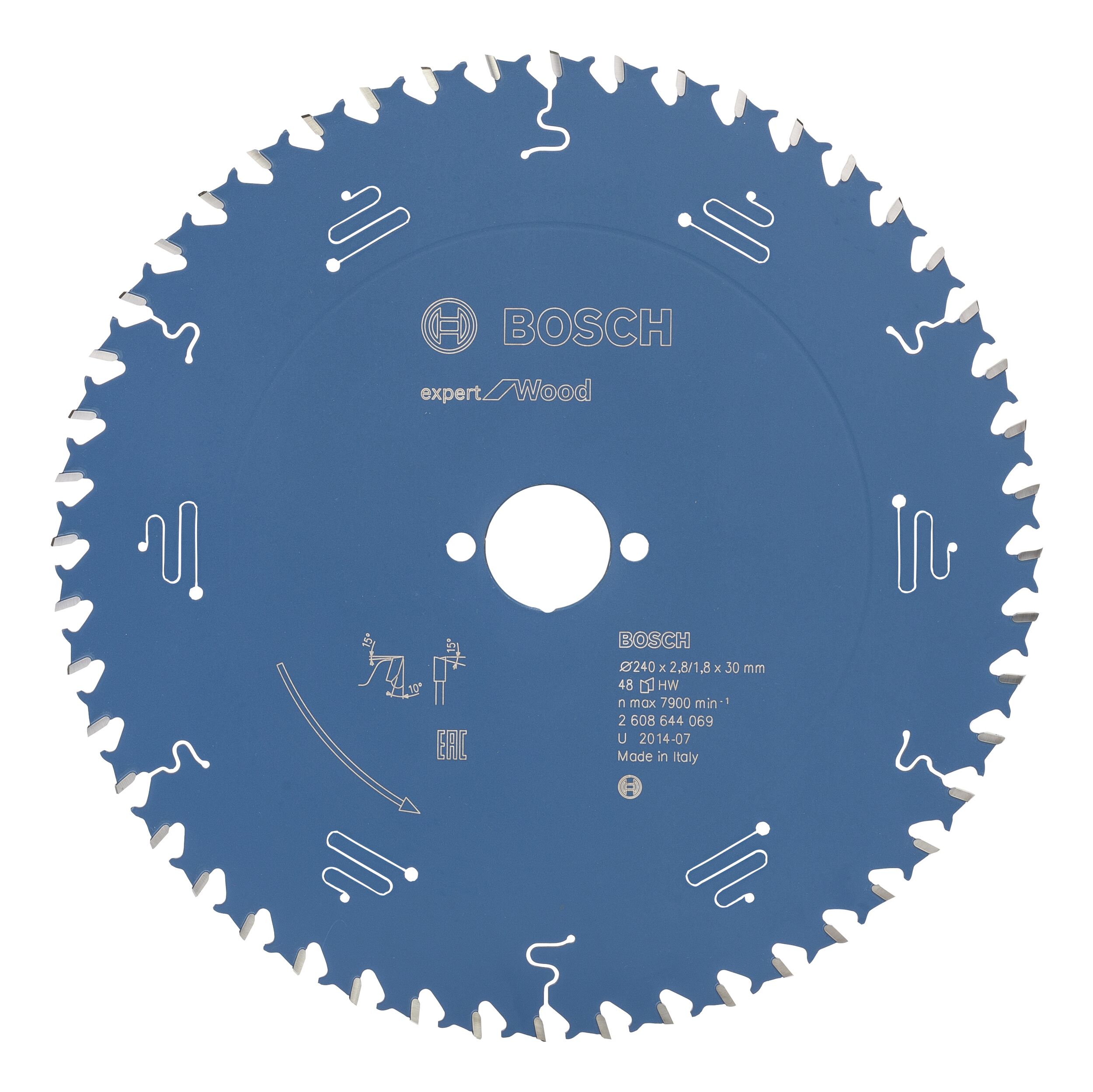 Lame de scie circulaire Bosch Expert pour bois 240 x 30 x 2,8 mm, 48