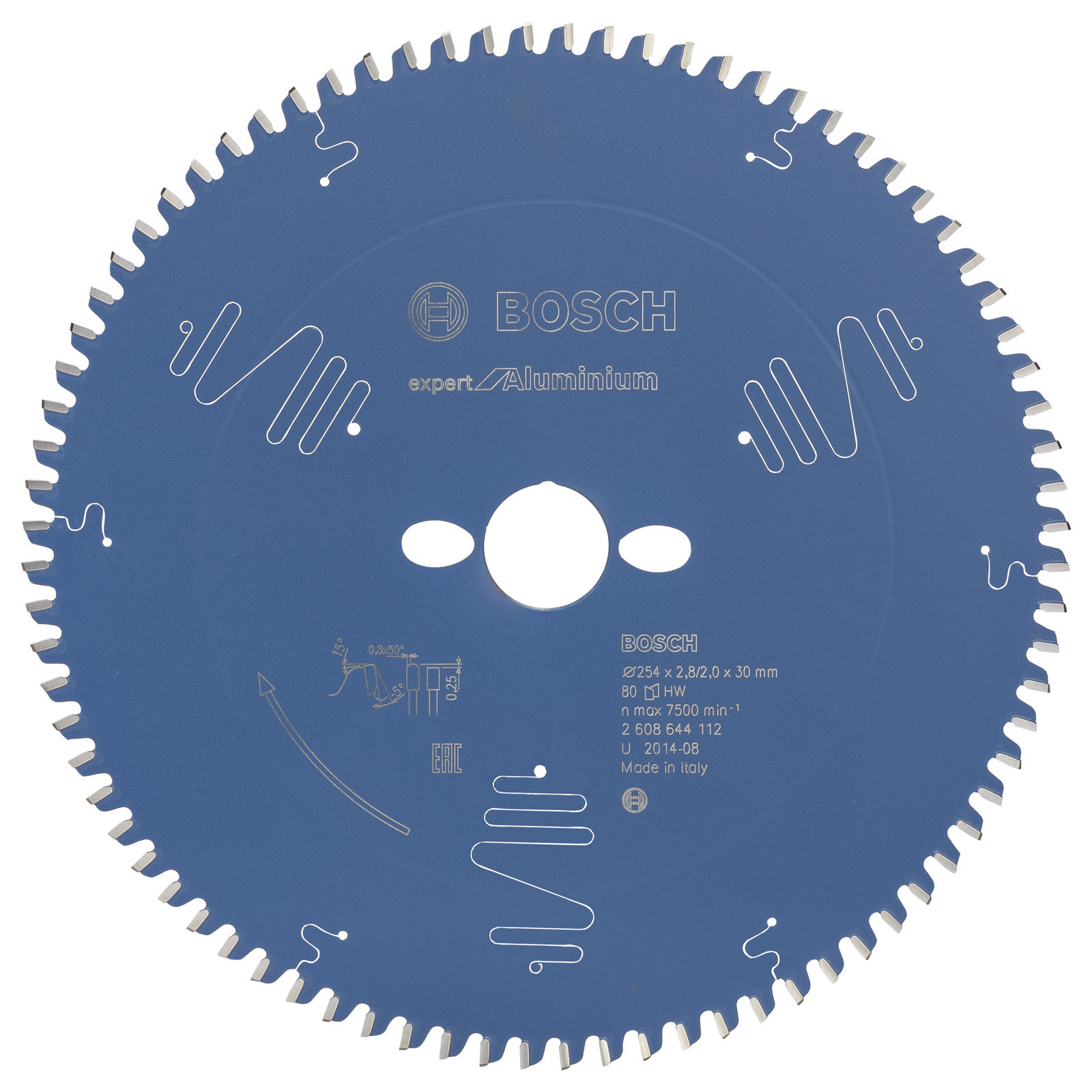 Lame de scie circulaire BOSCH Expert for Aluminium 1 pièce