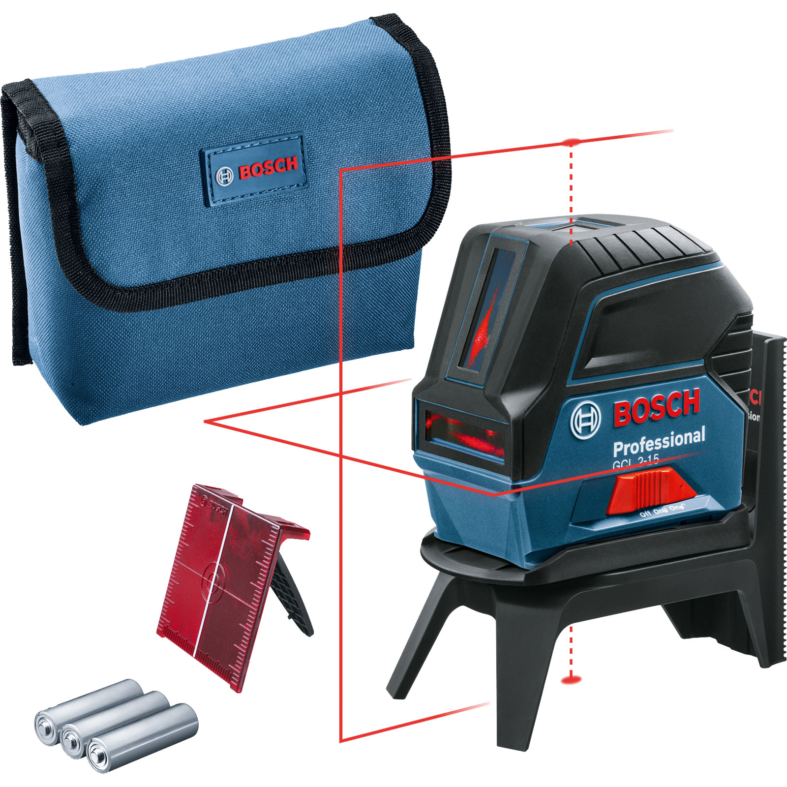 Bosch GCL 2-15 Laser combiné + RM1 + Carton - 0601066E00
