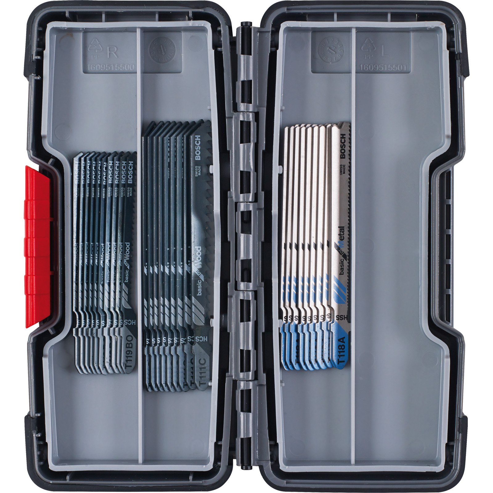BOSCH "TOUGH BOX" Jeu de lames de scie sauteuse Wood and Metal 30 pièces 2607010903
