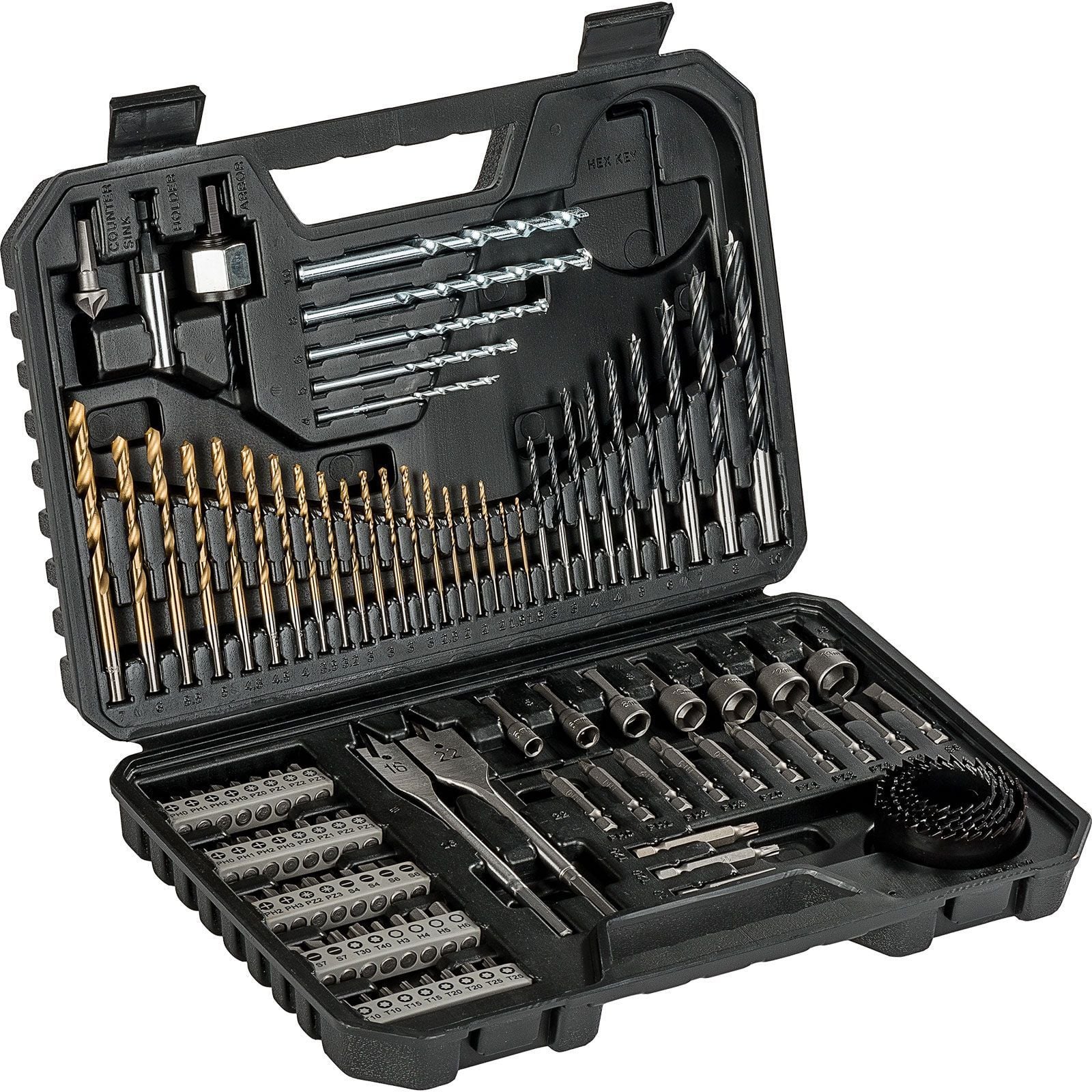 Set de forets et embouts Bosch V-Line TiN 103 pièces en coffret plastique — lot de 103 pièces
