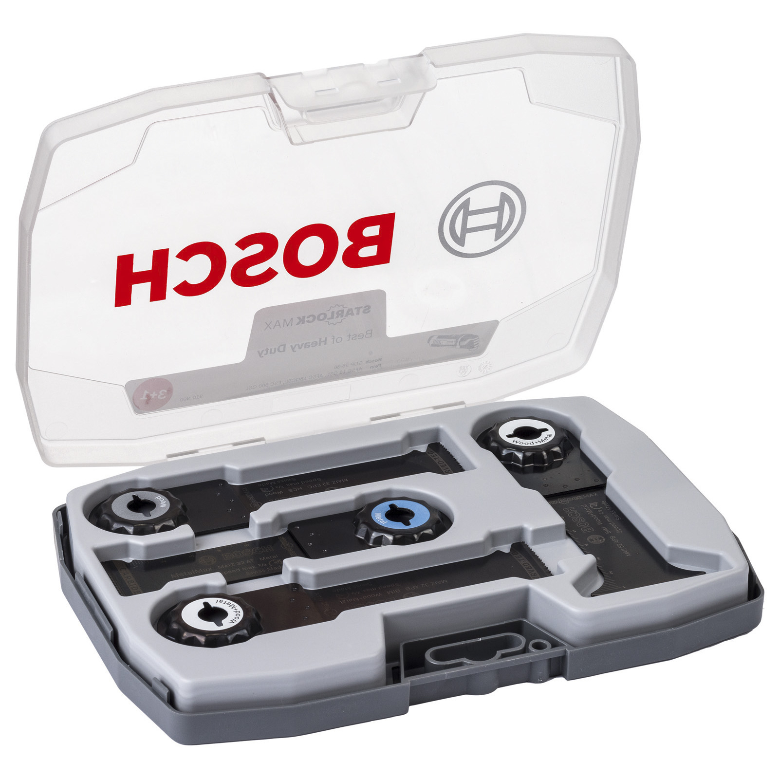 Bosch Starlock Best of Heavy Duty Set pour outils multifonctions, 4 pièces — lot de 4