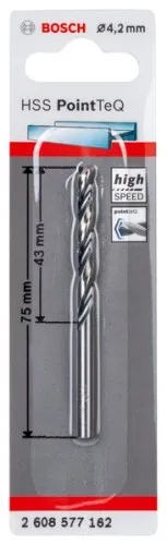 Forets HSS Bosch PointTeQ 4,2 mm