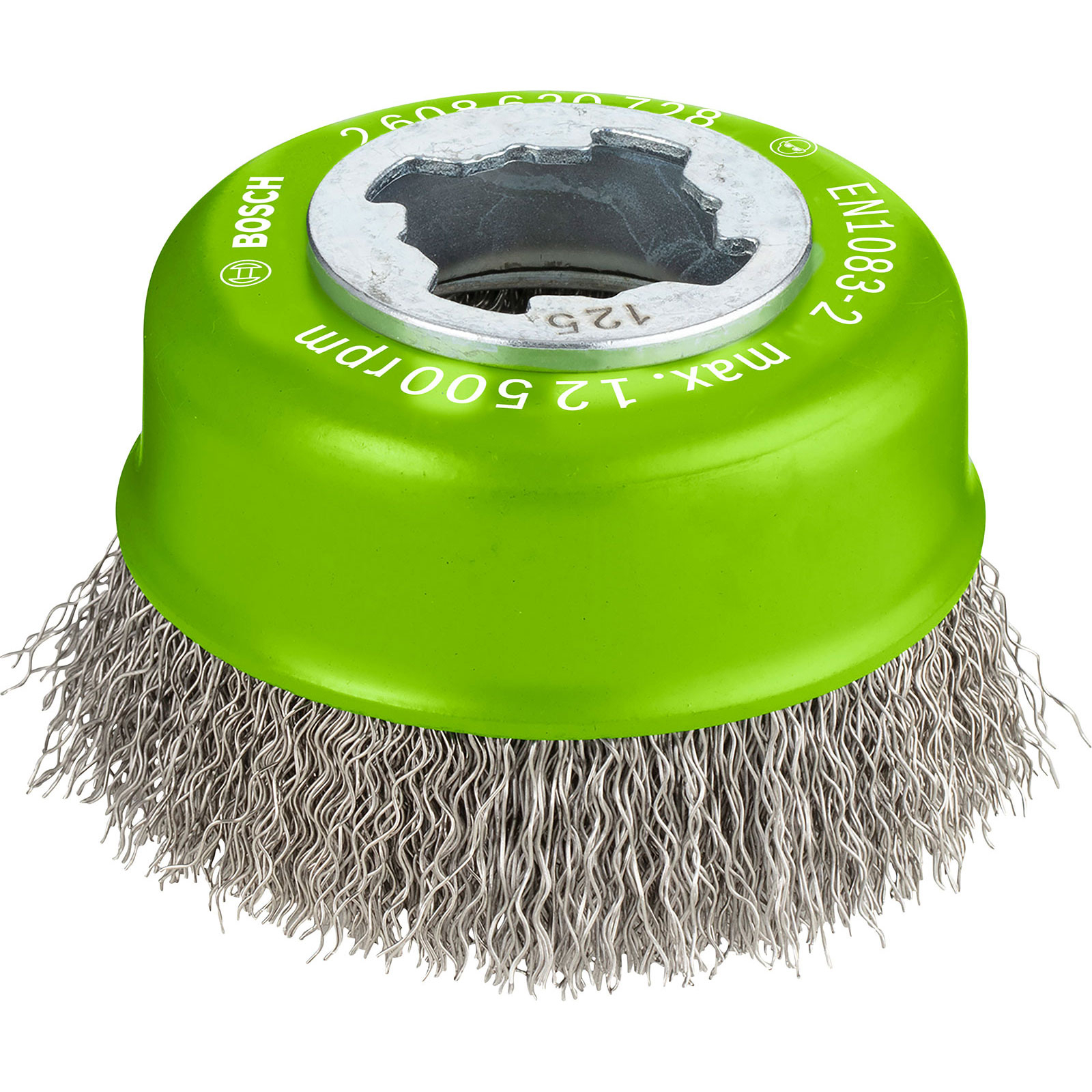 Bosch PRO Stainless Steel clean X-Lock Brosse en cupule pour acier inoxydable, 75 x 0,3 mm