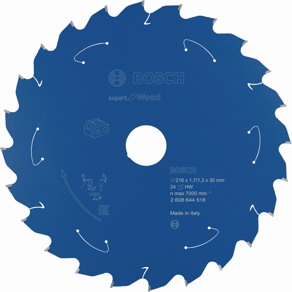 Lame de scie circulaire Bosch Expert for Wood 216x30x1,7/1,2x24T