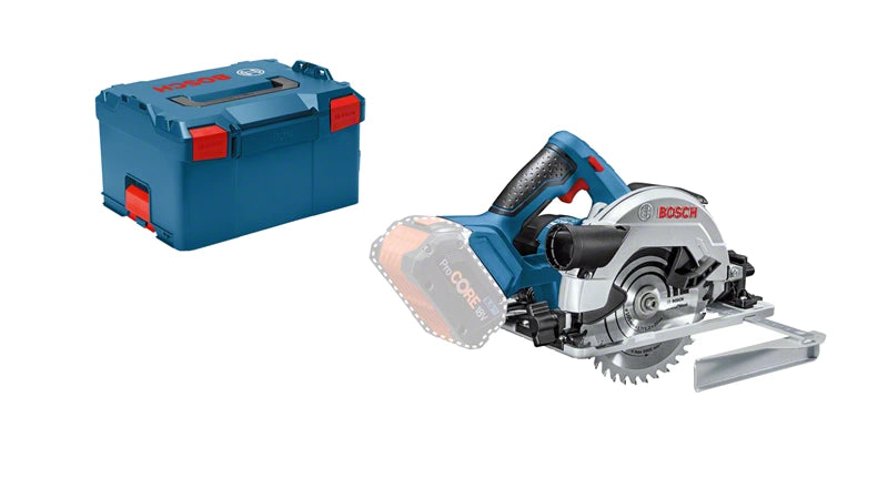 Scie circulaire sur batterie Bosch GKS 18V-57 G avec 2 accus 4,0 Ah, chargeur GAL 18V-40 en L-BOXX