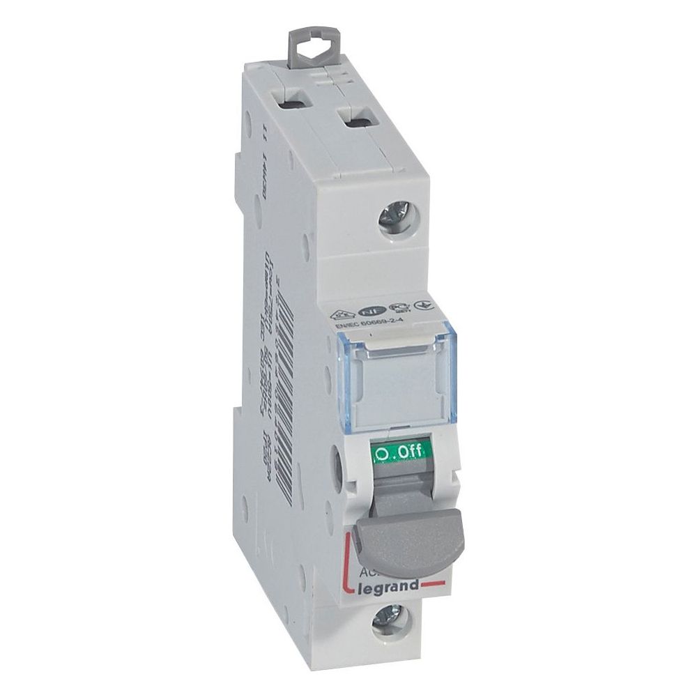 Legrand Interrupteur-sectionneur DX³, IP20, unipolaire avec voyant
