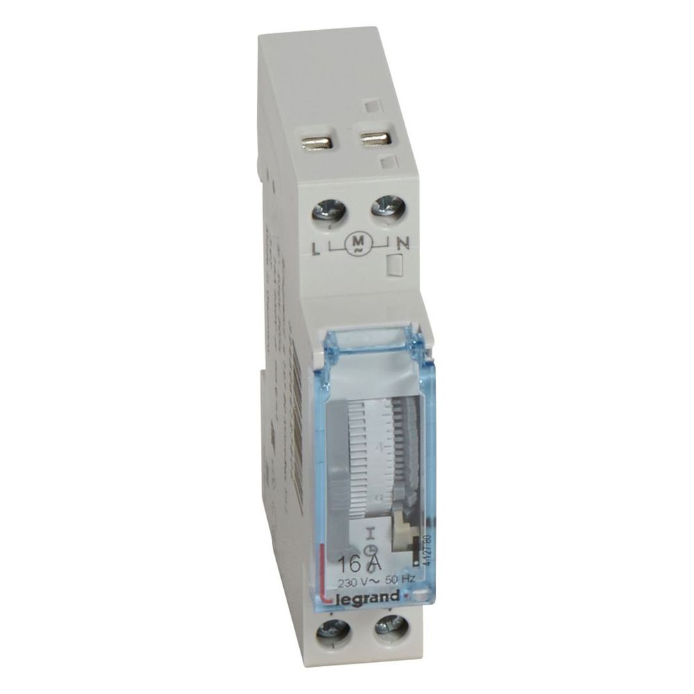 Minuterie journalière analogique MicroRex T11 Legrand, moteur synchrone, 1 canal, 16A (412780)