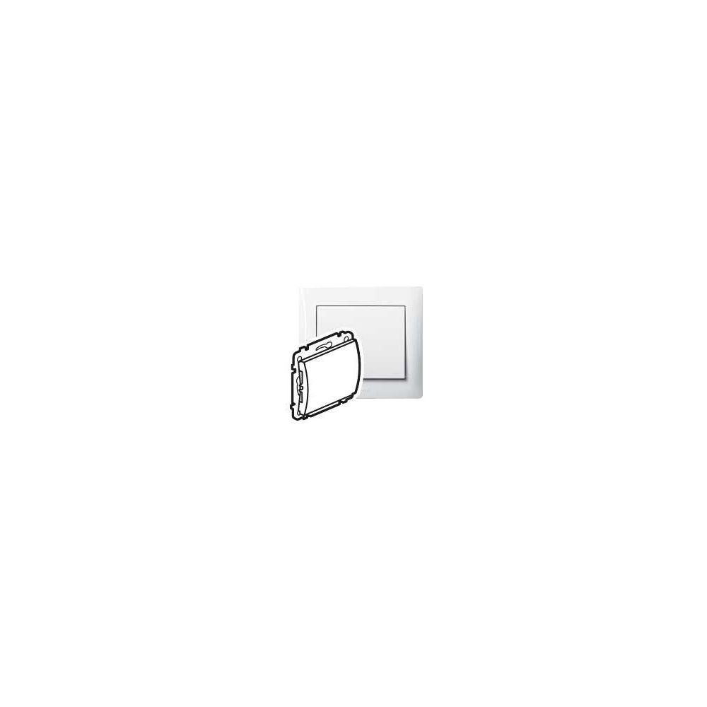 Couvercle de finition Legrand Galea, 64x54 mm, plastique, blanc ultra