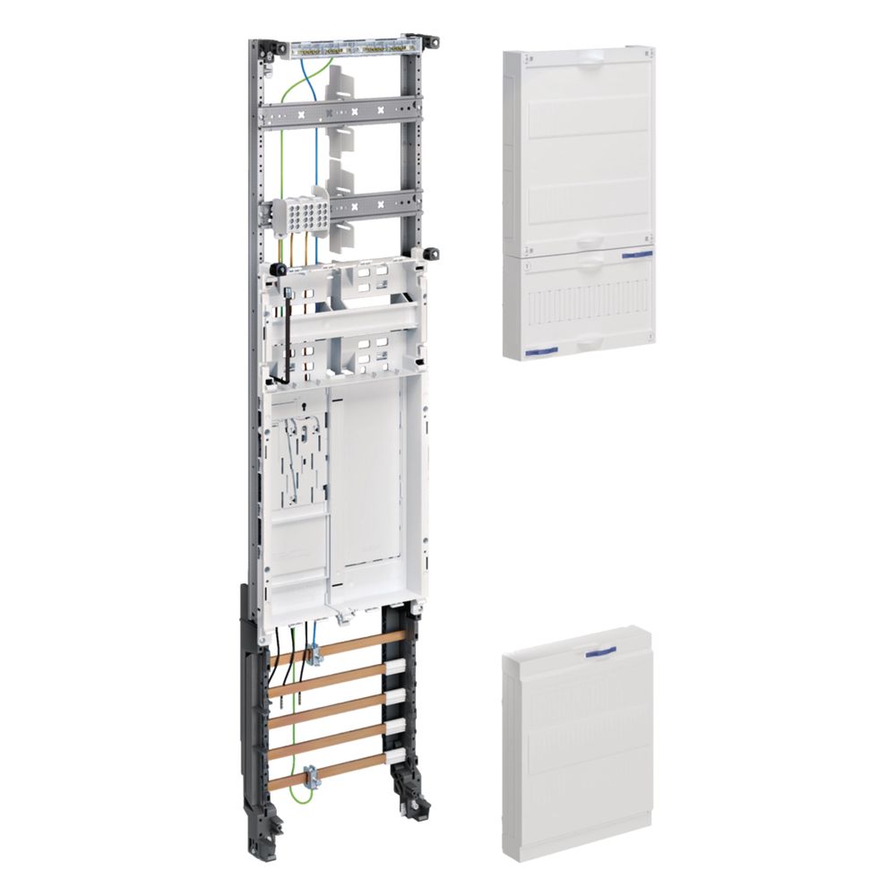 Champ complet Hager univers Z, BKE-I, OKK, 1 ZP, 3 pôles HLAK, H 1050mm, 16mm², 1 champ
