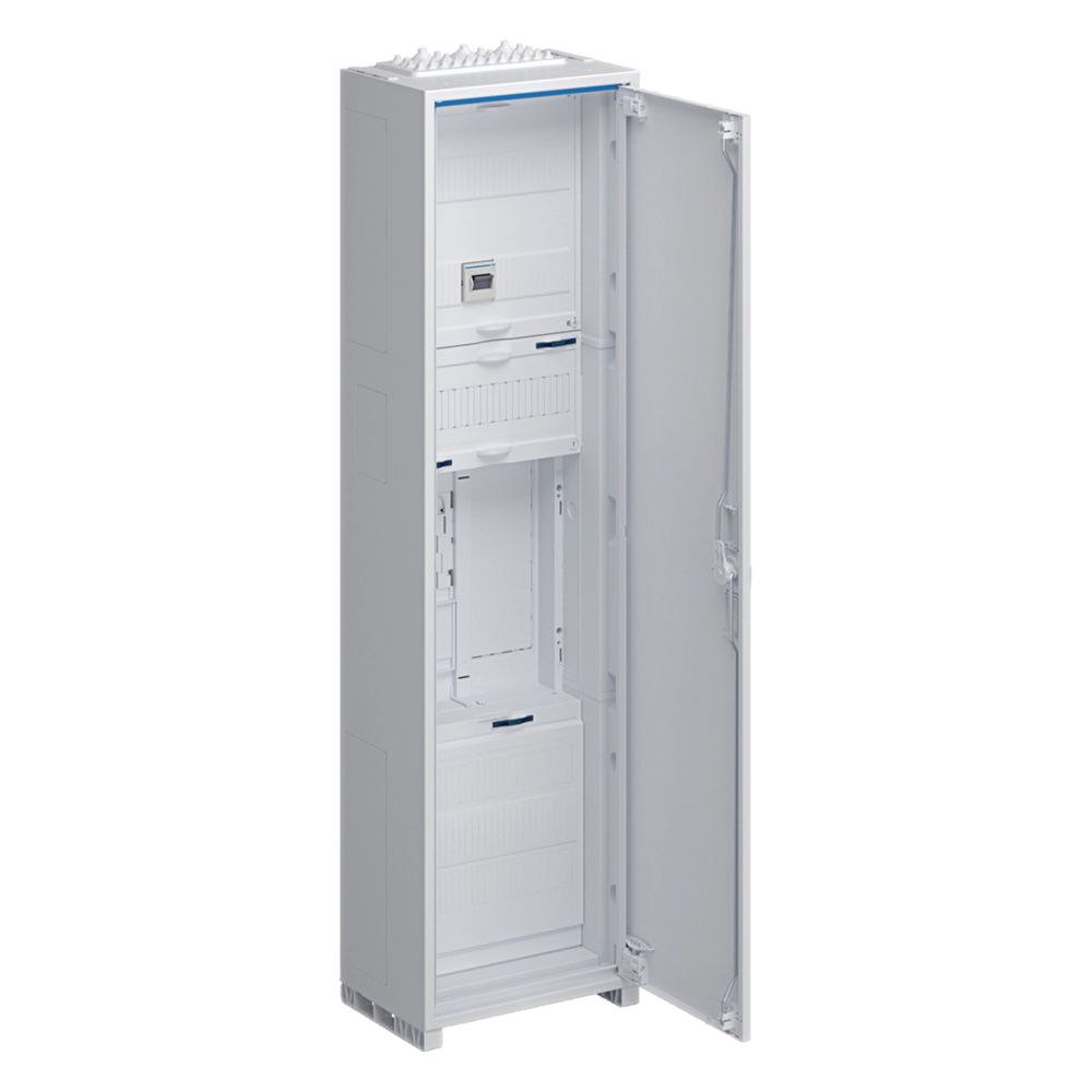 Armoire de comptage complète Hager, univers Z, 1 emplacement, BKE-I, H 1100 mm, 1 compartiment