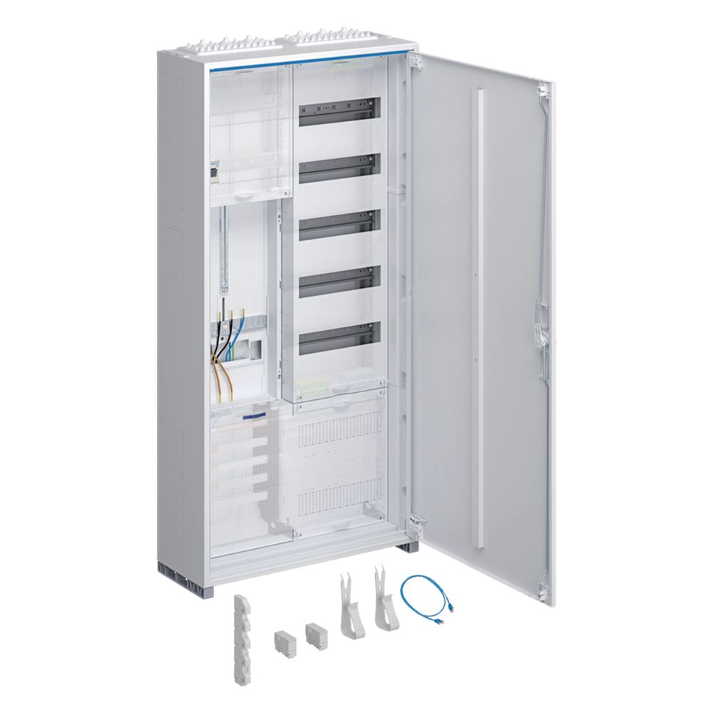 Armoire complète Hager universZ 1100x550x205mm Classe de protection II IP44 1ZP/VF-5rh/APZ 2 champs