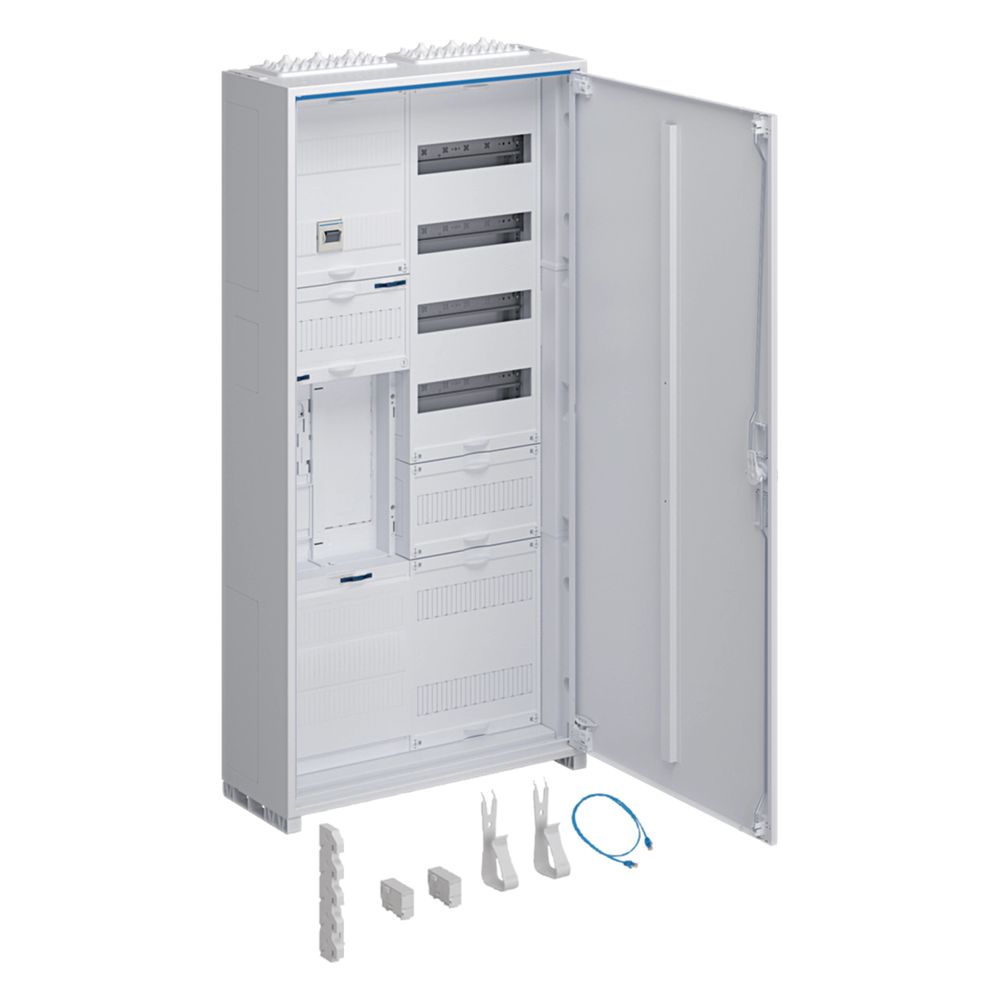 Armoire complète Hager universZ, 1 ZP BKE-I, APZ, VT5, H 1100 mm, 2 champs, ESA