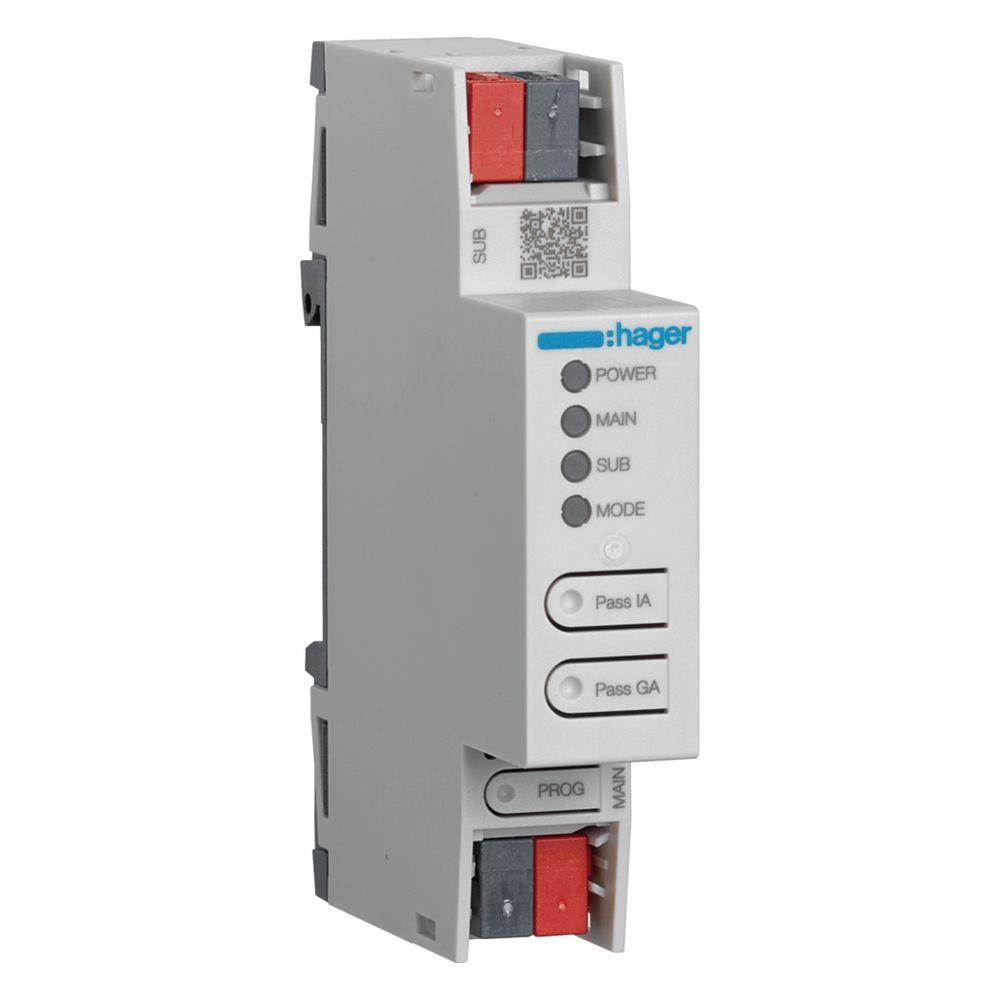 Coupleur de ligne/zone KNX Secure, Hager