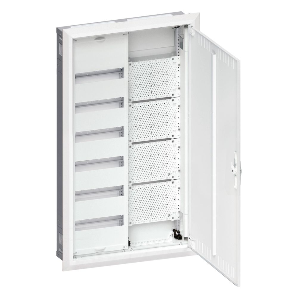 Distributeur de champ encastrable/mur creux Hager 72PLE avec champ multimédia, IP30, SKII, 957x565x115 mm
