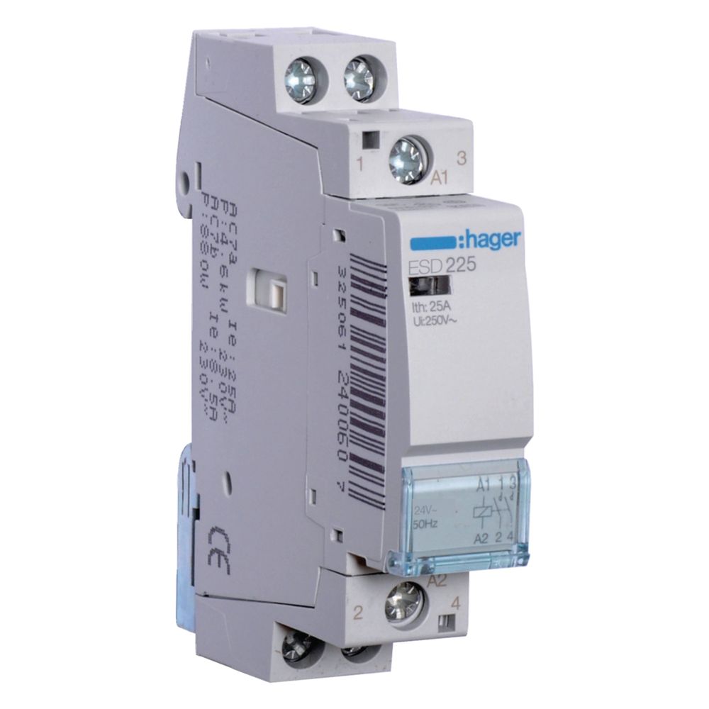 Hager Contacteur de puissance InstallationsSchütze 25A 2S 24V