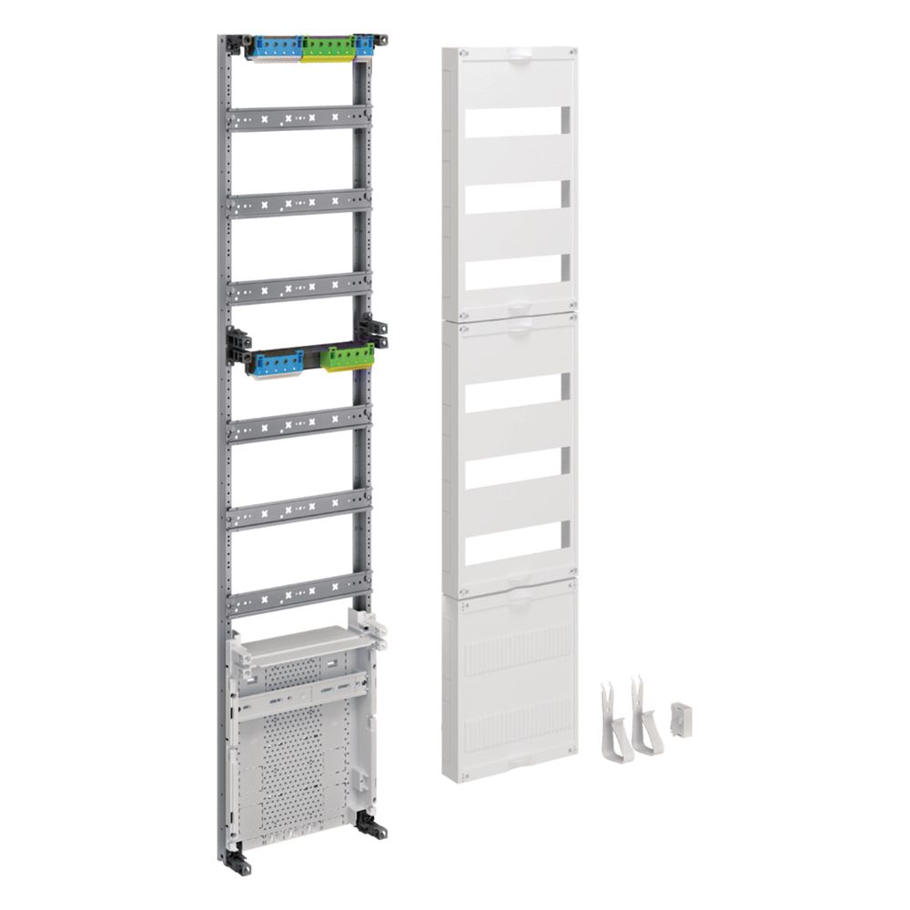 Panneau de distribution Hager, univers Z, hauteur 1200 mm, 6 rangées, 1 compartiment, avec APZ en bas