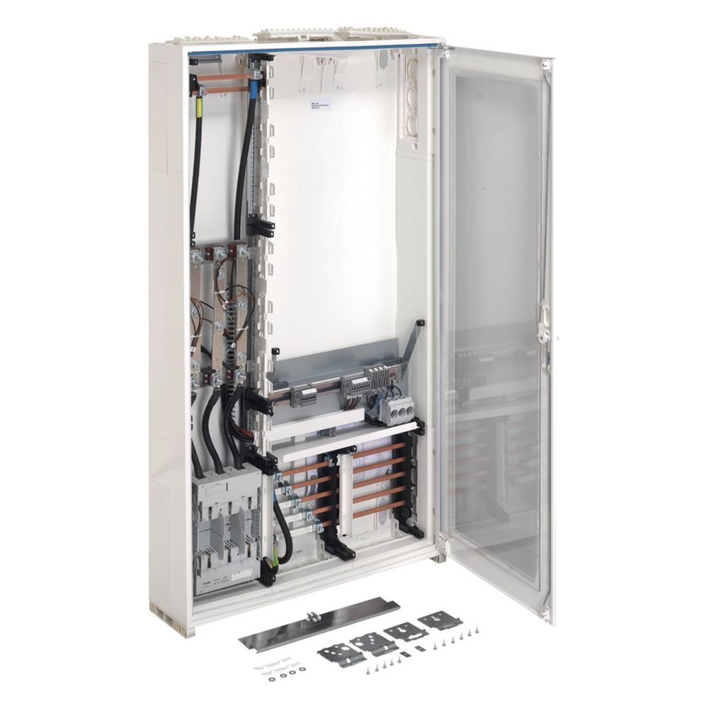 Armoire de mesure et transformateur Hager, univers N, 1400x800x205 mm, sans plaque interchangeable