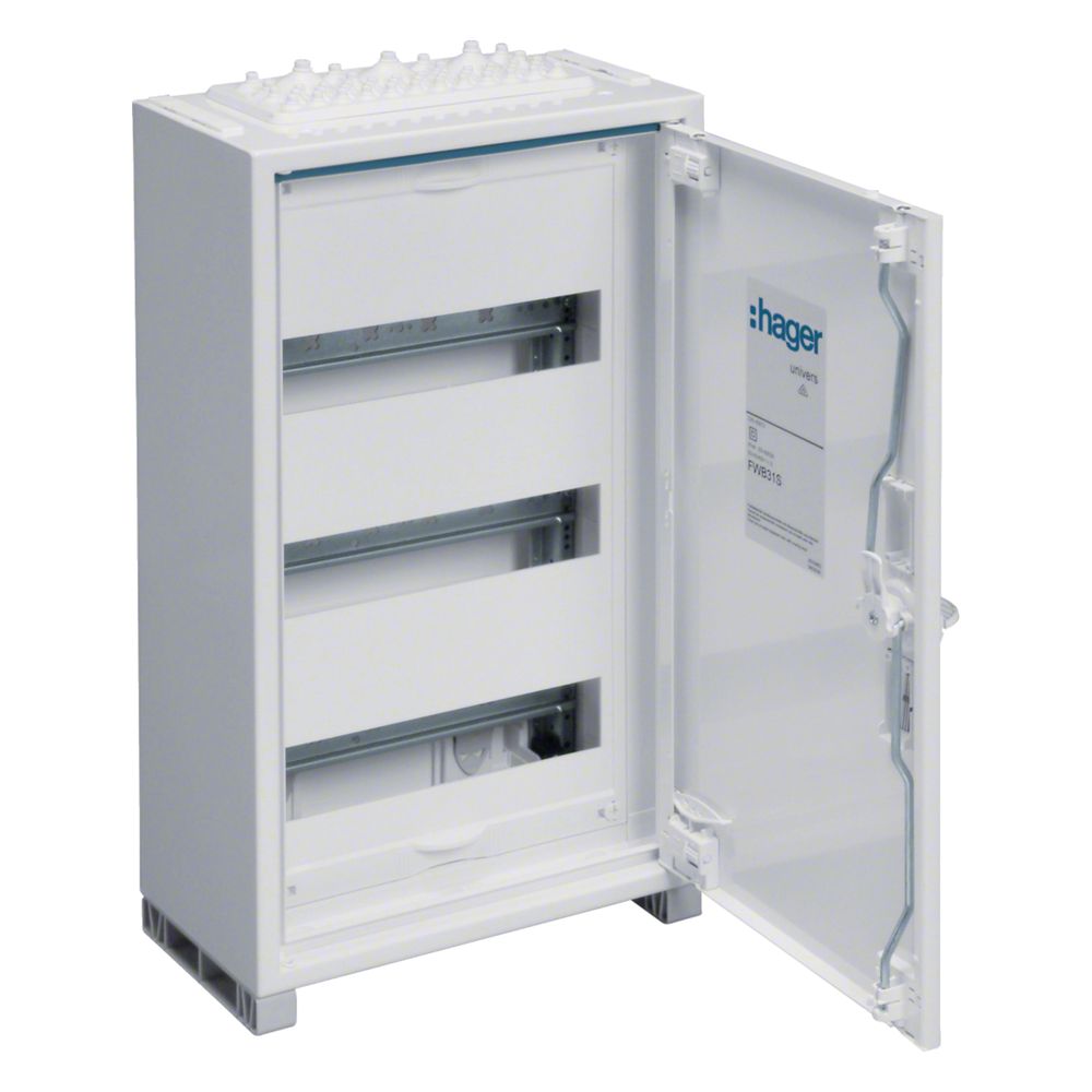 Hager répartiteur de champ AP, universel, IP44, SKII, 36PLE, 500x300x161 mm, QuickConnect