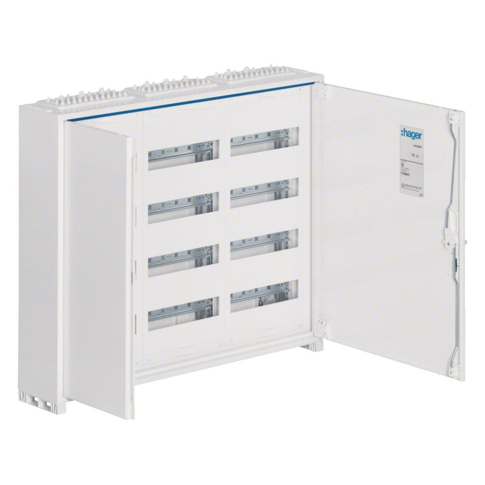 Distributeur de champ Hager, univers, IP44, SKII, 144PLE, 650x800x161 mm, QuickConnect
