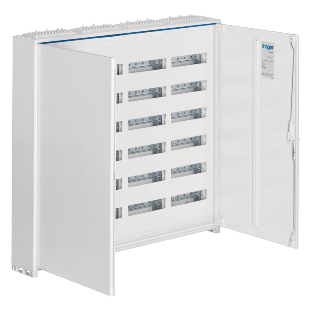 Distributeur de champ Hager, univers, IP44, SKII, 288PLE, 950x1050x161 mm, QuickConnect