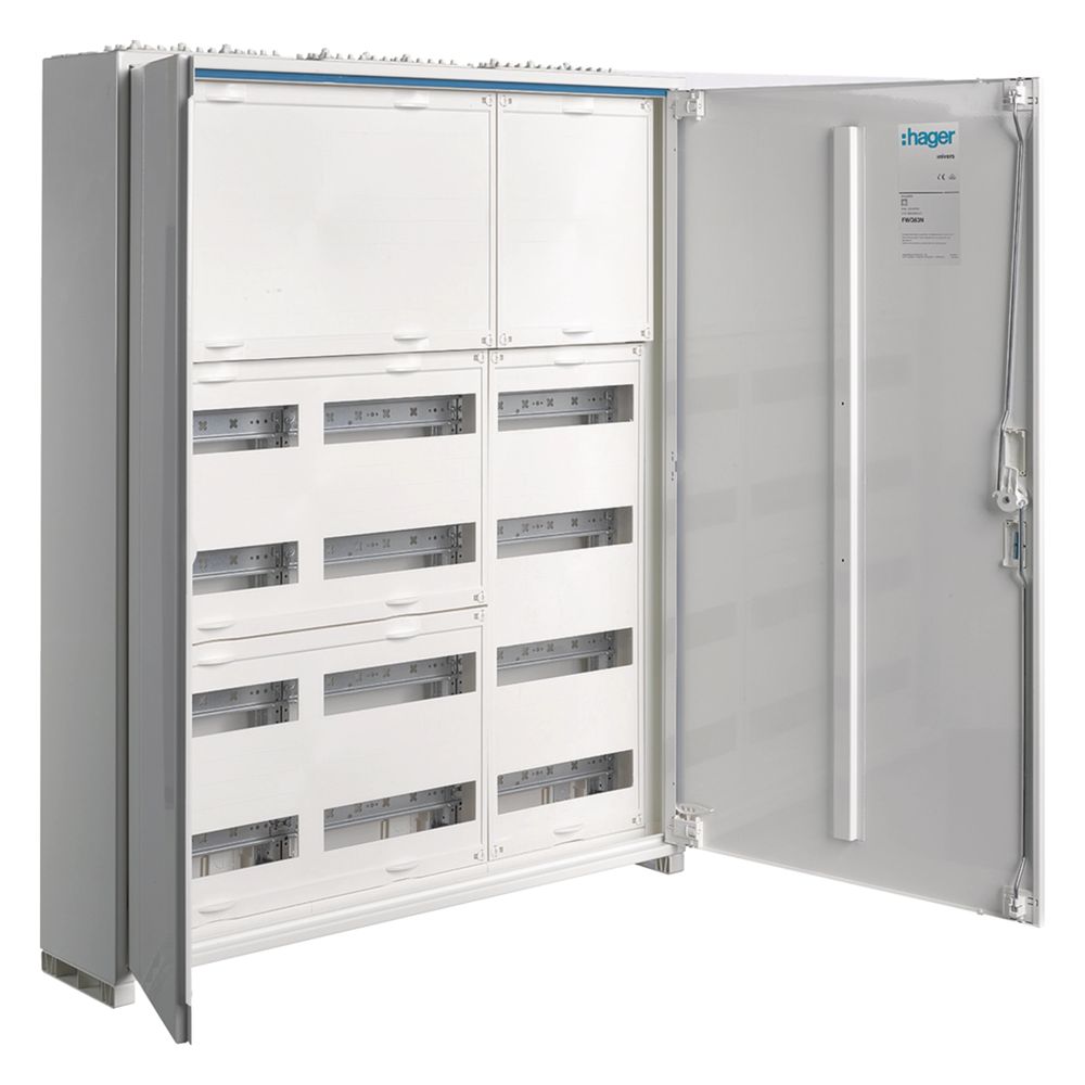 Hager Distributeur de champ AP, 950x800x161mm, IP44, SKII, 144PLE, 3x6 rangées, écart HS 150mm