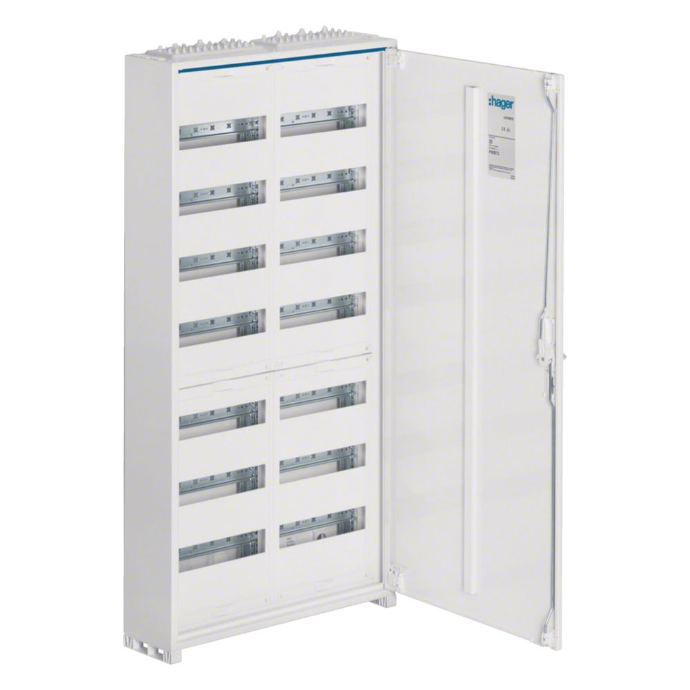Distributeur de champ Hager, encastré, universel, IP44, SKII, 168PLE, 1100x550x161 mm, QuickConnect