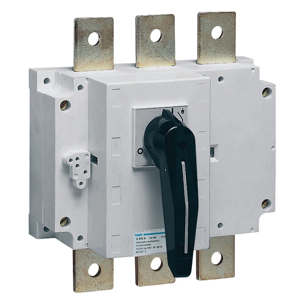 Hager Sectionneur de charge/Sectionneur NH, 3 pôles, 250 A, avec indicateur de sectionnement