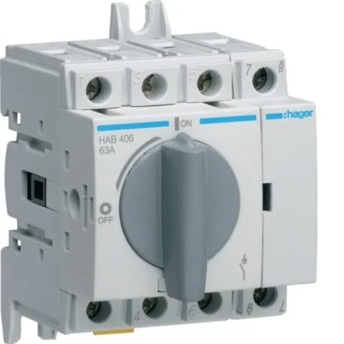 Sectionneur porte-charge Hager HAB406