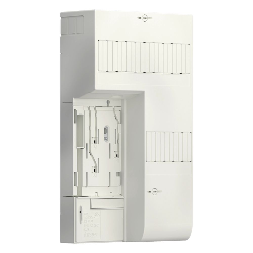 Hager plaque porte-compteur BKE-AZ triphasé, universel Z, avec RfZ, 5 et 10 unités de place