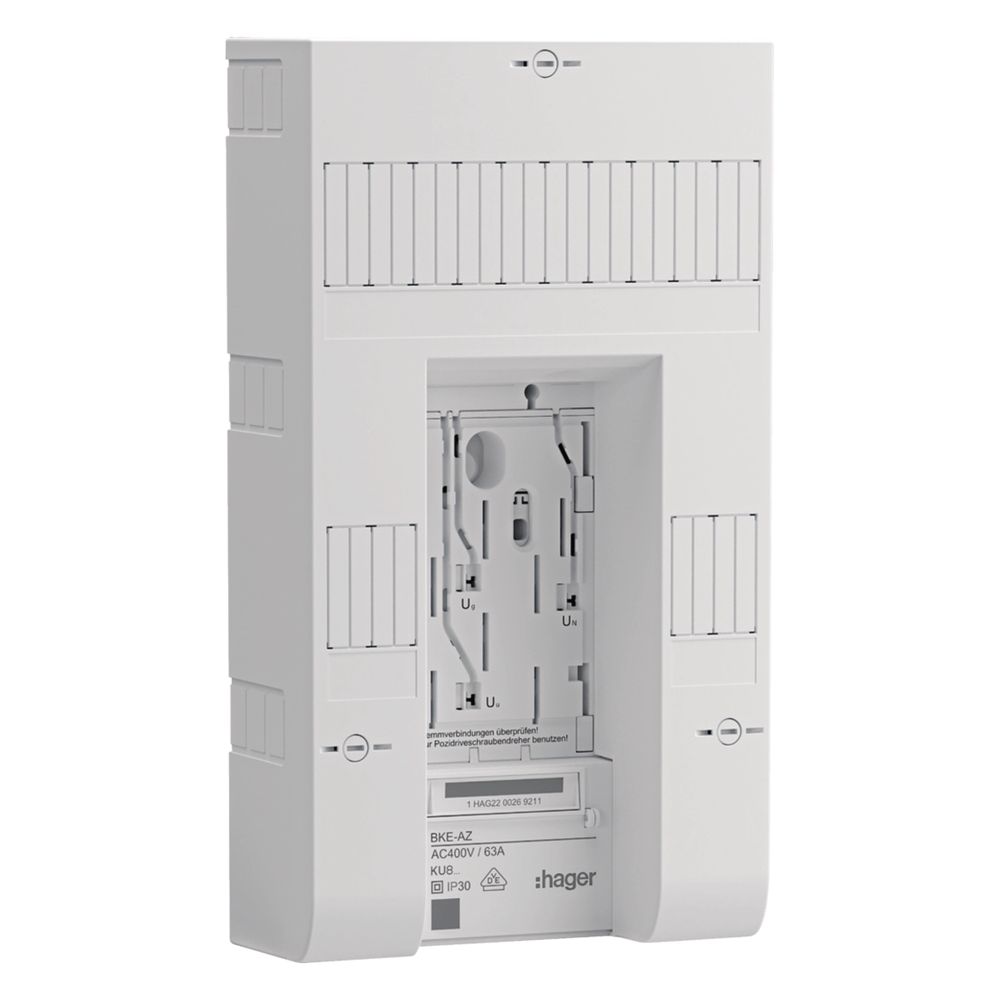 Hager BKE-AZ univers Z central, triphasé, avec RfZ 10+2+2 PLE, 1 pièce