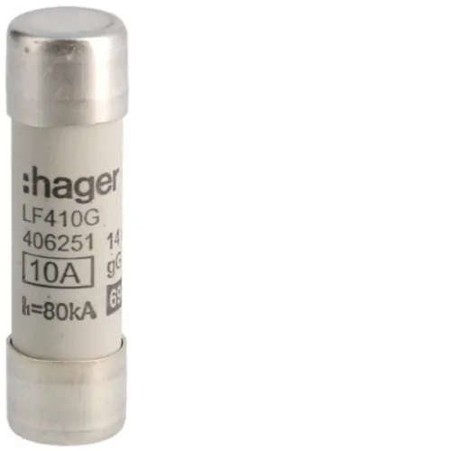 Fusible Hager 14x51 mm gG 10 A LF410G