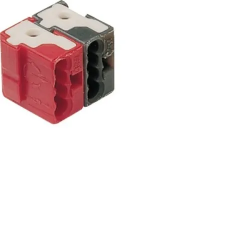 Bornes de bus Hager KNX, 2 pôles, rouge/noir