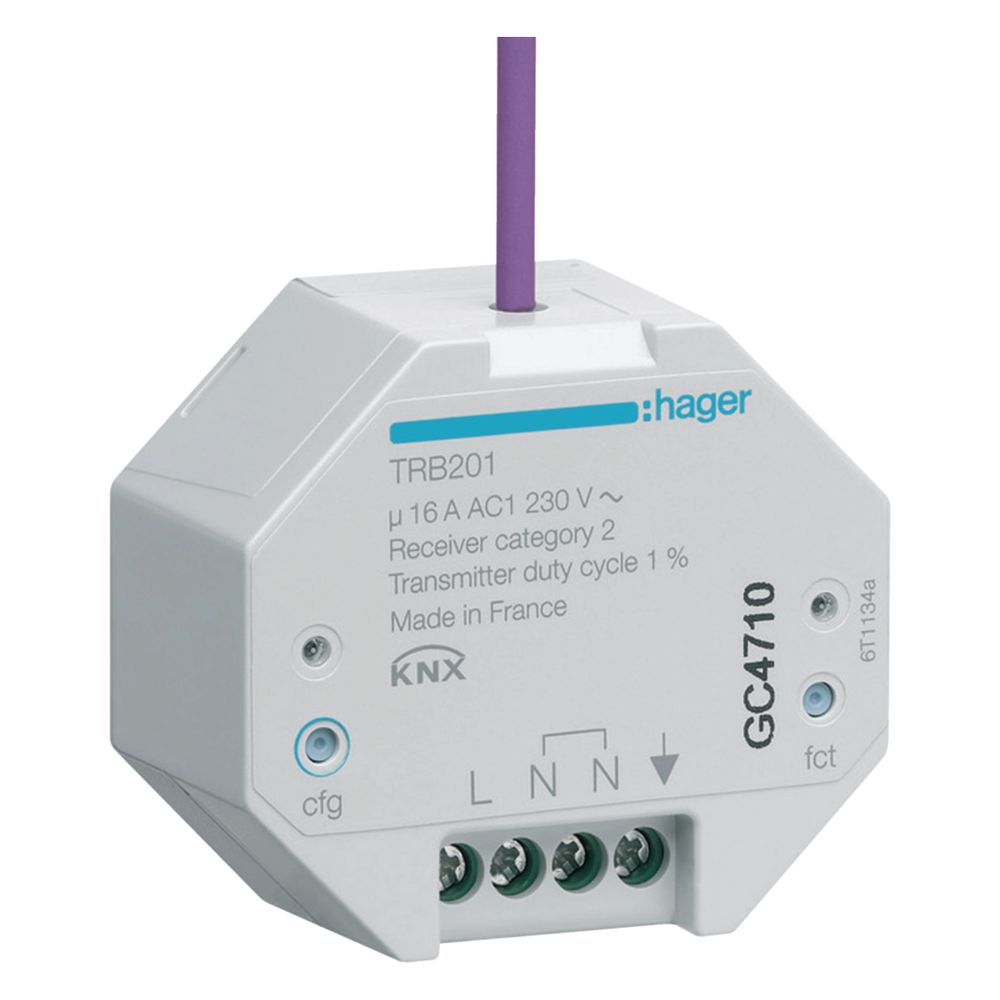 Sortie encastrée Hager 1 voie 16 A, quicklink