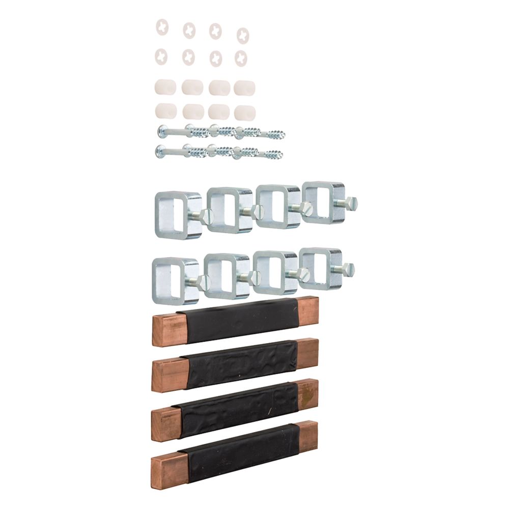 Connecteur pour profilés en S Hager, 60 mm, universel, 20x5/10 mm, 4 pôles, pour armoires FP/ZB/FT/FA
