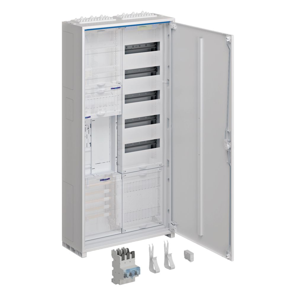 Armoire complète Hager, univers Z, 1ZP, RES, BKE-I, VT5, APZ, SLS 50A, 1100x550x205mm