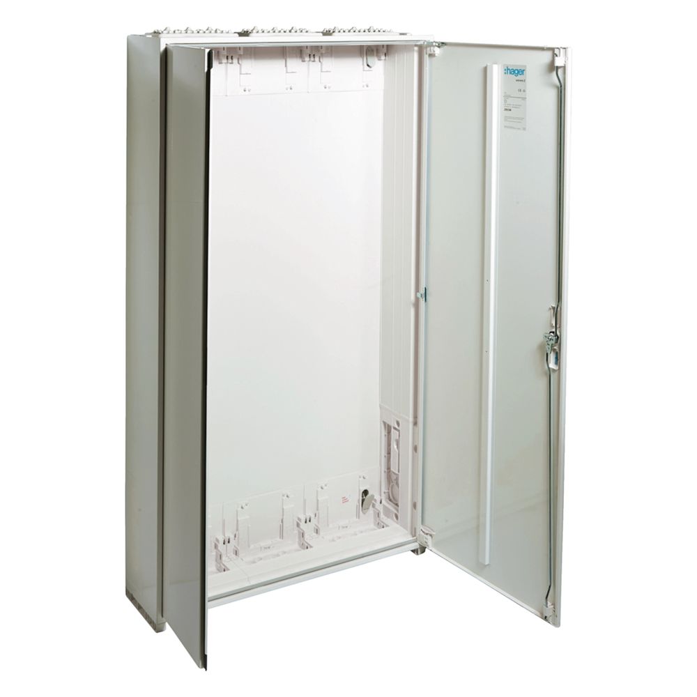 Armoire de comptage Hager, univers Z, 1400x800x205 mm, classe de protection II, 324 unités de place